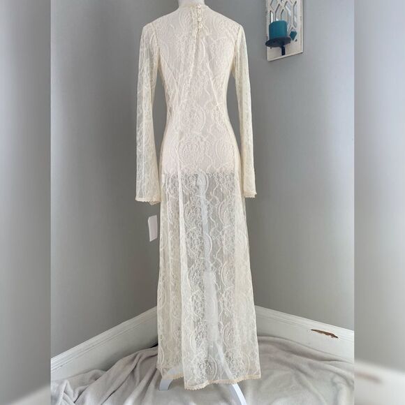 Free People - Bell Sleeve Lace Dress, size Small - Picture 5 of 7